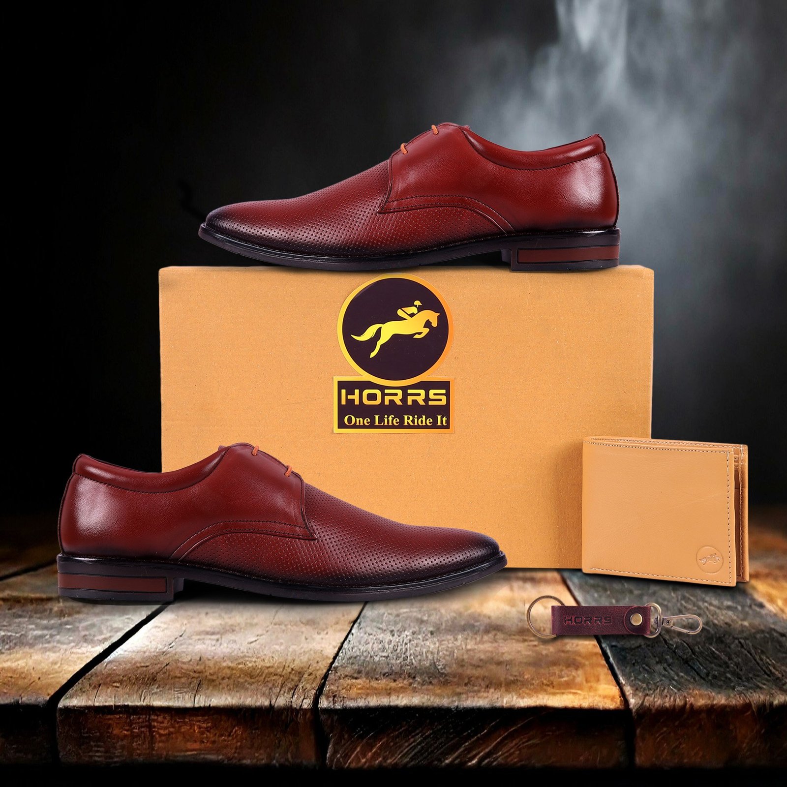 5001-Tan-021-Color-HORRS-Leather-Derby-Shoes-Formal-Office-Shoes-Pair-Branded