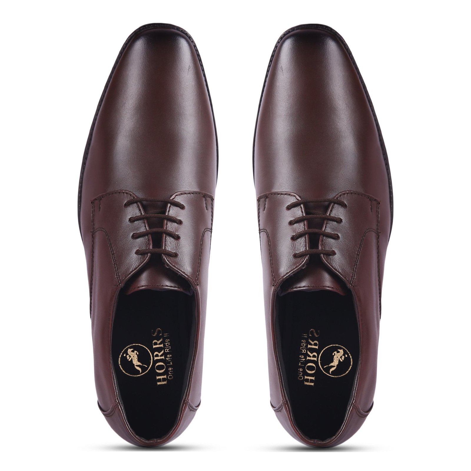 5003-Brown-7-Color-HORRS-Leather-Derby-Shoes-Formal-Office-Shoes-Pair-Branded