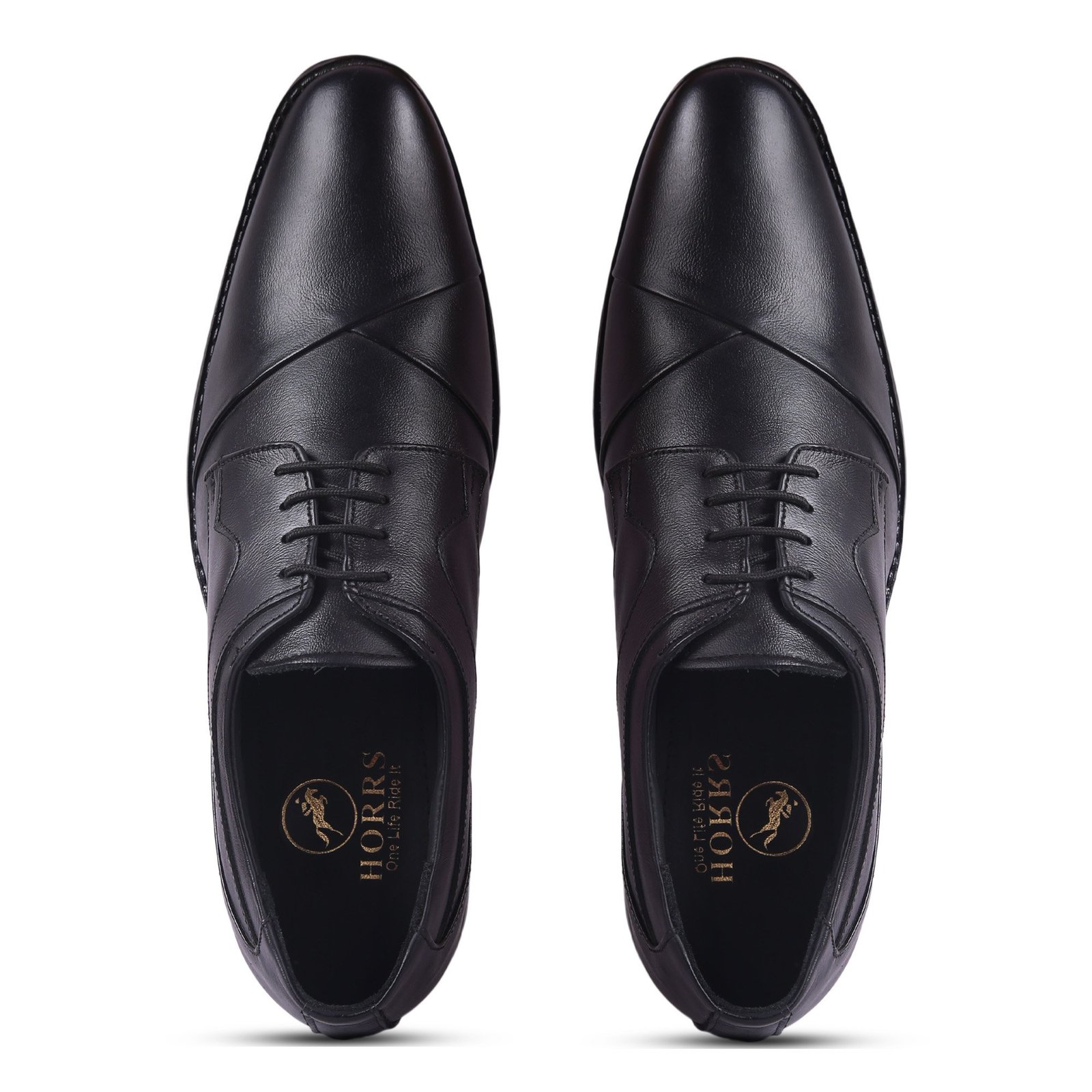 5101-Black-7-Color-HORRS-Leather-Derby-Shoes-Formal-Office-Shoes-Pair-Branded