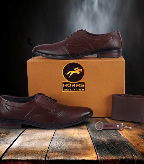 5101-Brown-021-Color-HORRS-Leather-Derby-Shoes-Formal-Office-Shoes-Pair-Branded