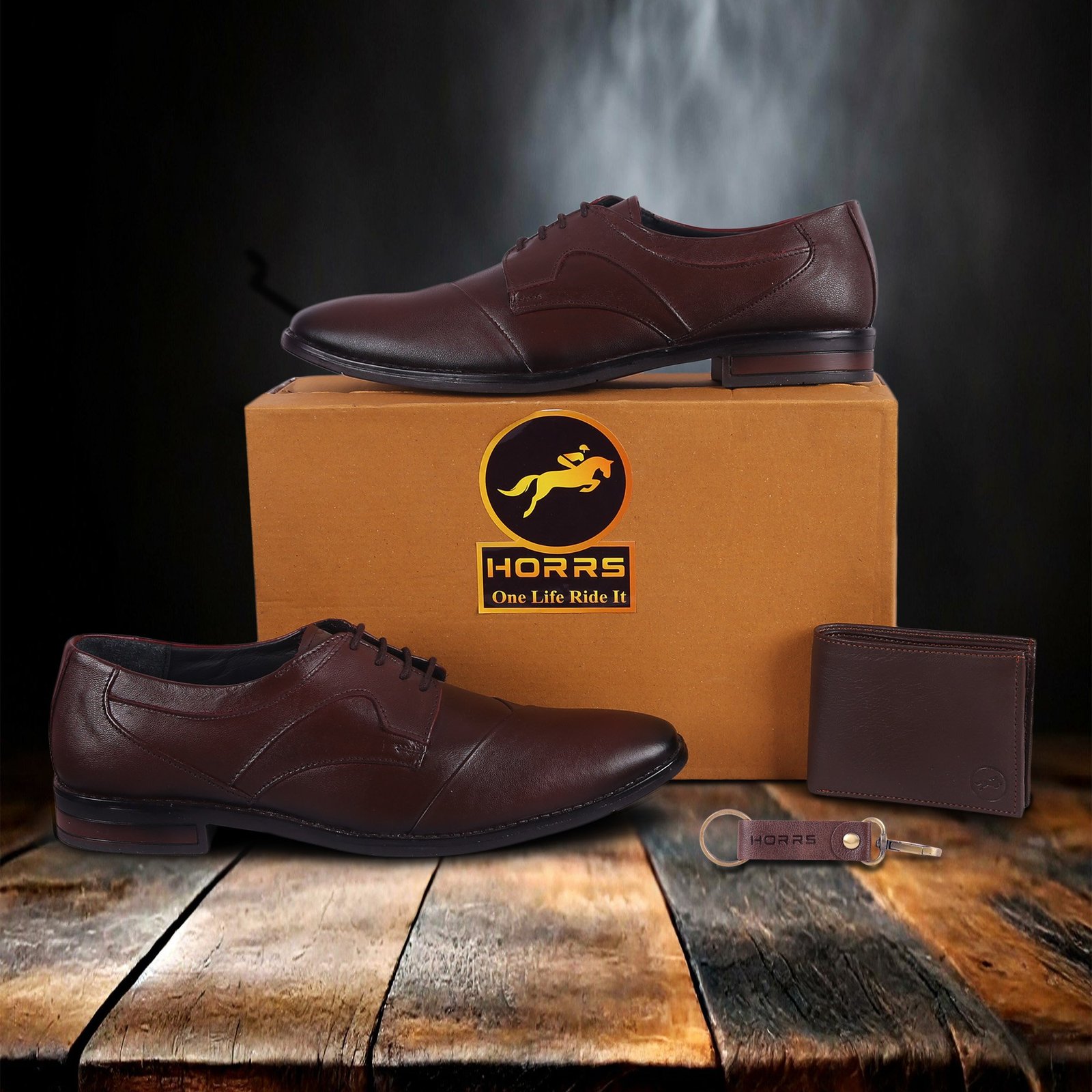 5101-Brown-021-Color-HORRS-Leather-Derby-Shoes-Formal-Office-Shoes-Pair-Branded