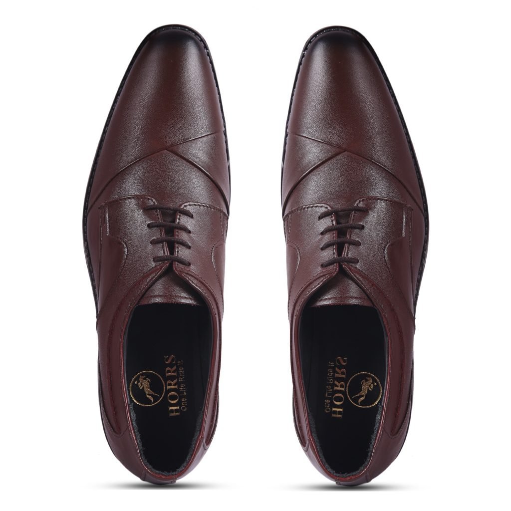 5101-Brown-7-Color-HORRS-Leather-Derby-Shoes-Formal-Office-Shoes-Pair-Branded