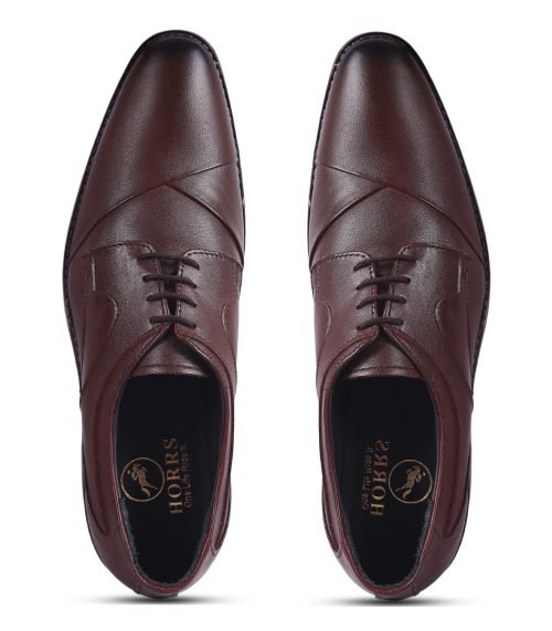 5101-Brown-7-Color-HORRS-Leather-Derby-Shoes-Formal-Office-Shoes-Pair-Branded