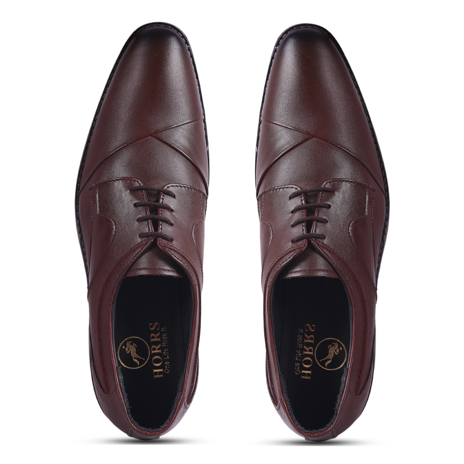 5101-Brown-7-Color-HORRS-Leather-Derby-Shoes-Formal-Office-Shoes-Pair-Branded