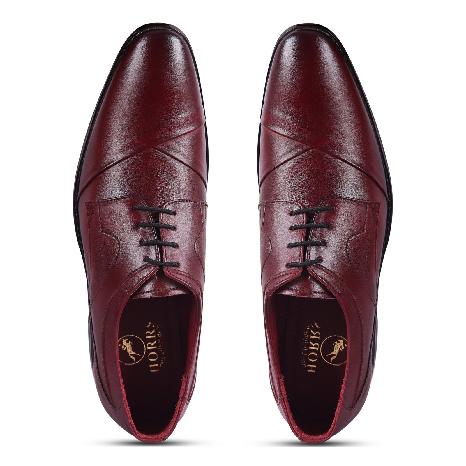 5101-Cherry-7-Color-HORRS-Leather-Derby-Shoes-Formal-Office-Shoes-Pair-Branded
