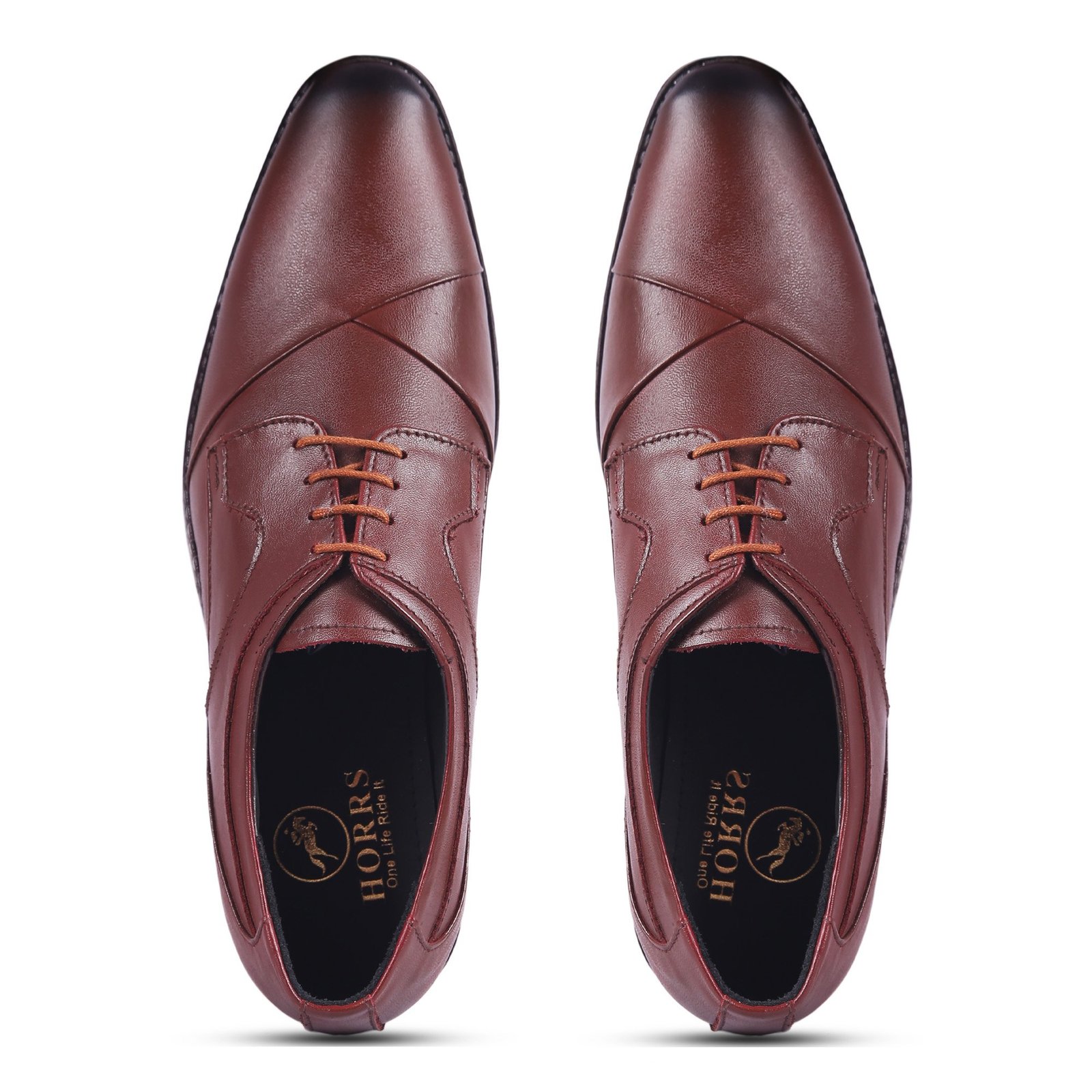 5101-Tan-7-Color-HORRS-Leather-Derby-Shoes-Formal-Office-Shoes-Pair-Branded