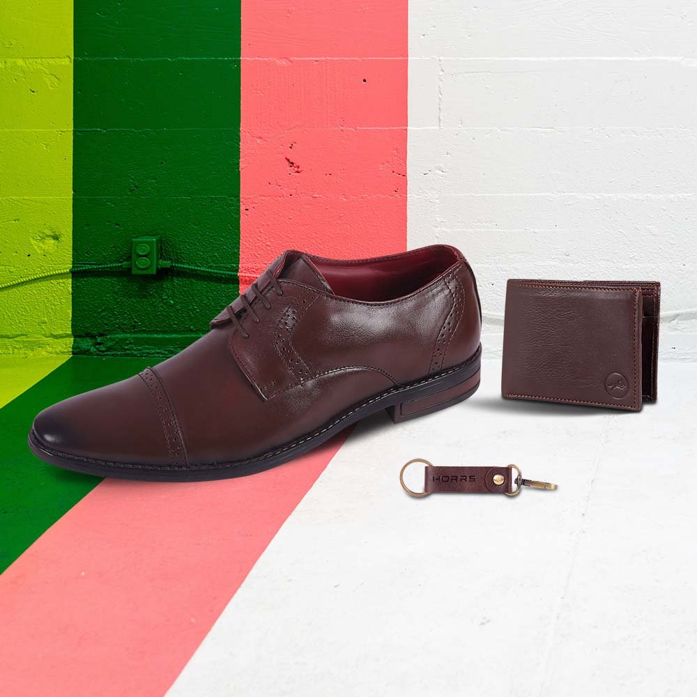 5103-Brown-022-Color-HORRS-Leather-Derby-Shoes-Formal-Office-Shoes-Pair-Branded