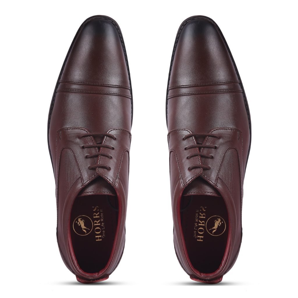 5104-Brown-7-Color-HORRS-Leather-Derby-Shoes-Formal-Office-Shoes-Pair-Branded