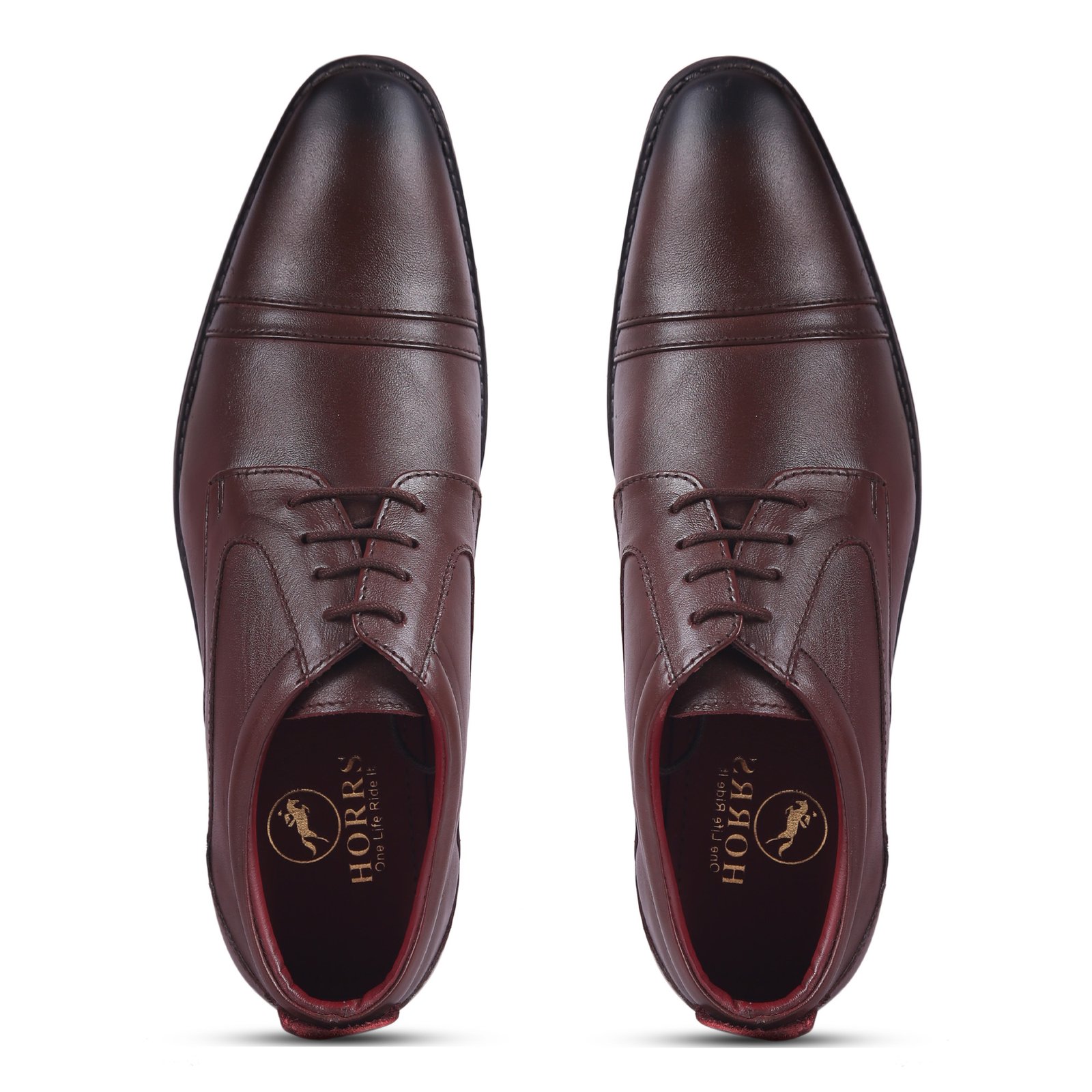 5104-Brown-7-Color-HORRS-Leather-Derby-Shoes-Formal-Office-Shoes-Pair-Branded