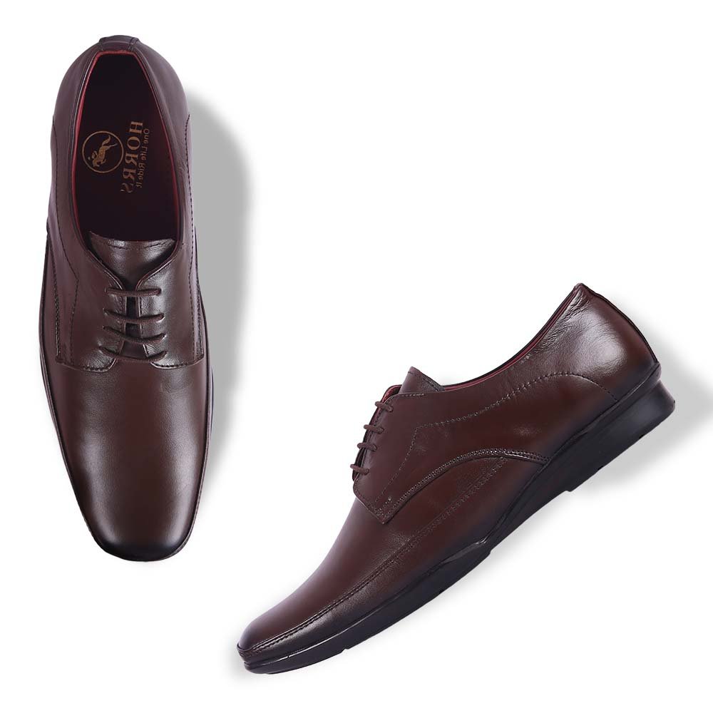 5105-Brown-011-Color-HORRS-Leather-Derby-Shoes-Formal-Office-Shoes-Pair-Branded