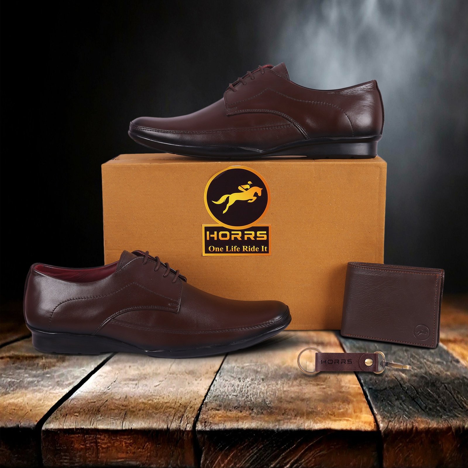 5105-Brown-021-Color-HORRS-Leather-Derby-Shoes-Formal-Office-Shoes-Pair-Branded