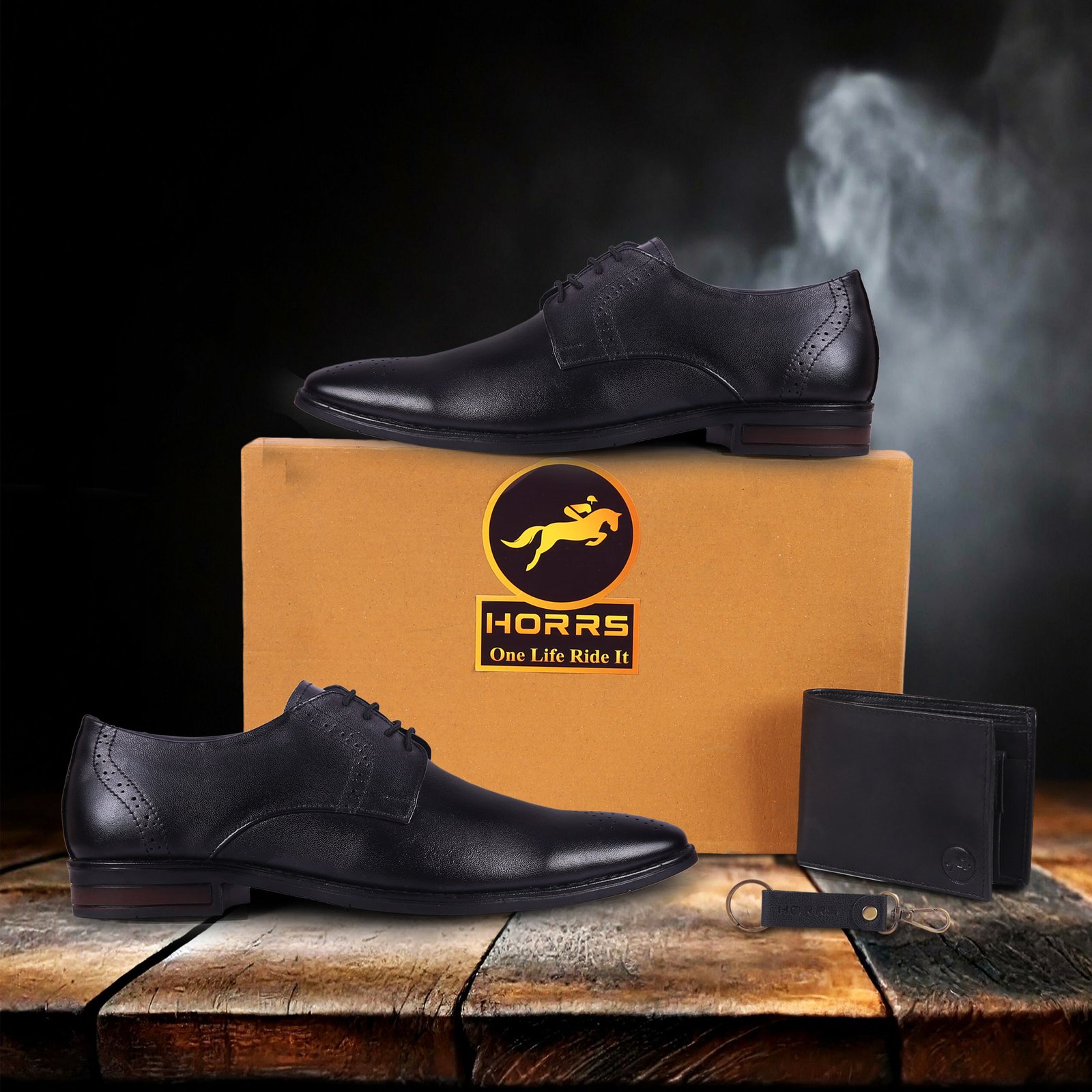 5201-Black-021-Color-HORRS-Leather-Derby-Shoes-Formal-Office-Shoes-Pair-Branded