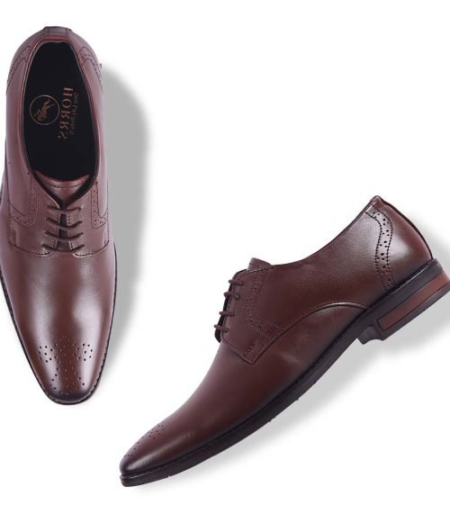 5201-Brown-011-Color-HORRS-Leather-Derby-Shoes-Formal-Office-Shoes-Pair-Branded