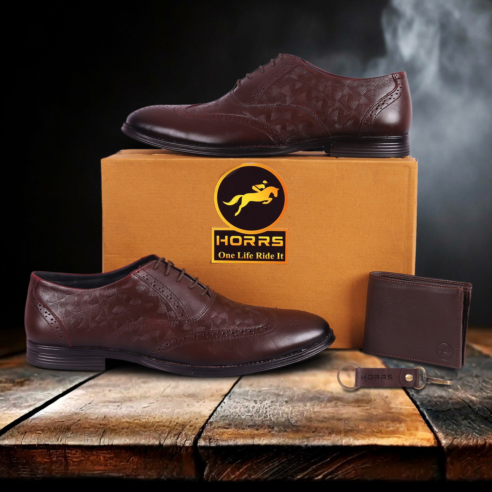 6001-Brown-021-Color-HORRS-Leather-Brogue-Shoes-Formal-Office-Shoes-Pair-Branded