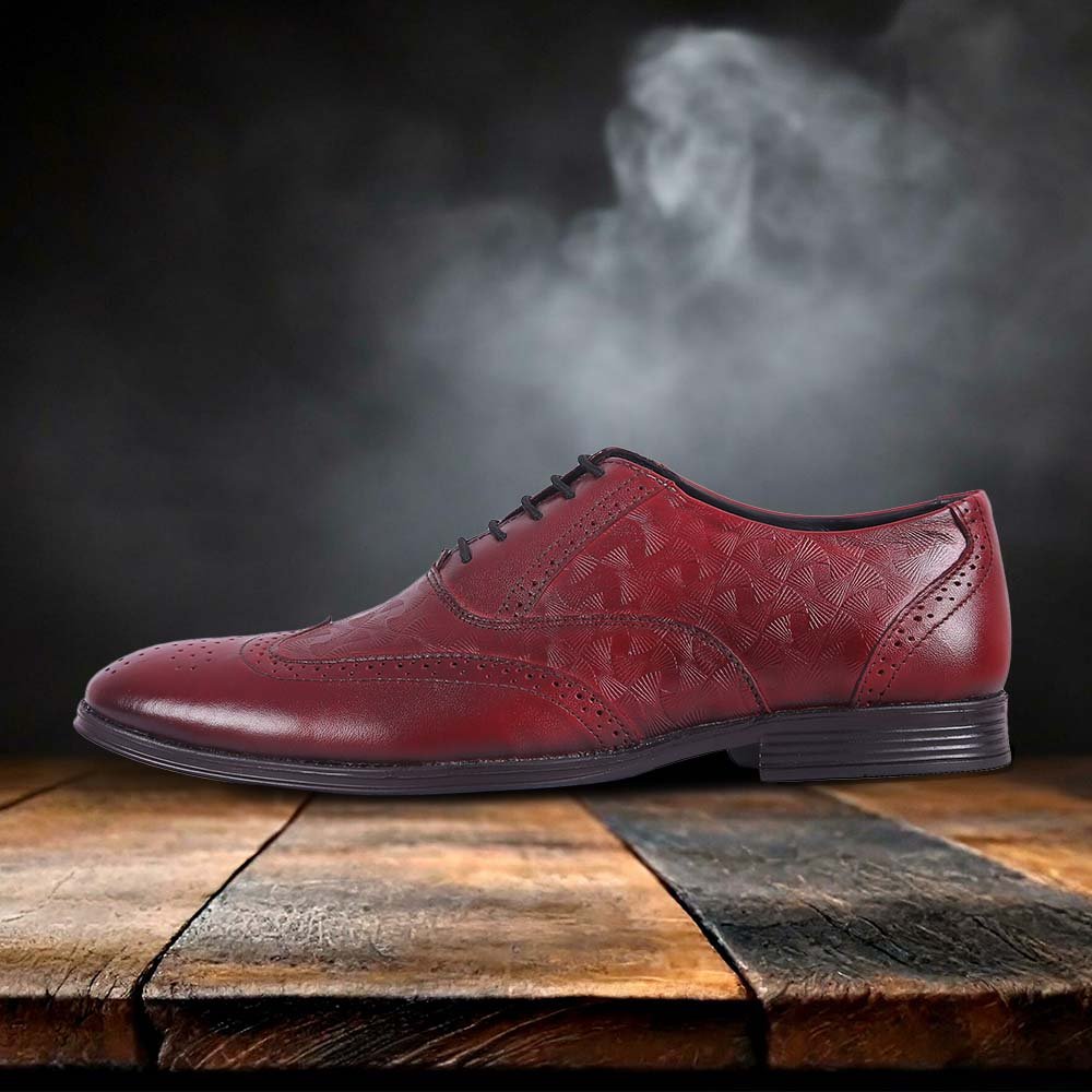 6001-Cherry-029-Color-HORRS-Leather-Brogue-Shoes-Formal-Office-Shoes-Pair-Branded