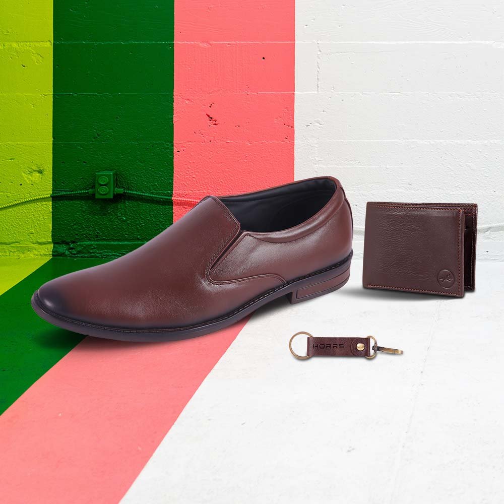 7001-Brown-022-Color-HORRS-Leather-Moccasin-Loafer-Shoes-Formal-Office-Shoes-Pair-Branded