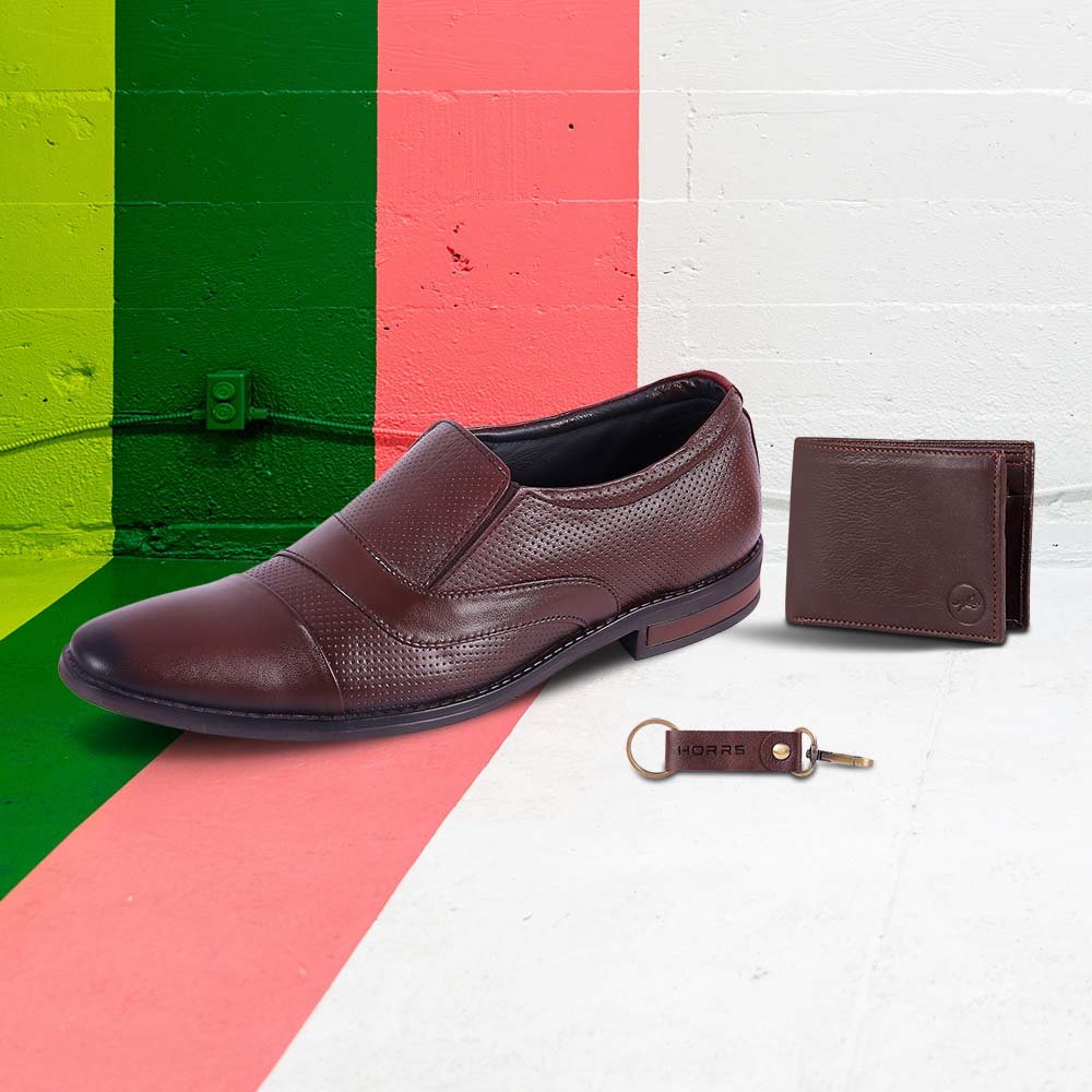 7101-Brown-022-Color-HORRS-Leather-Moccasin-Loafer-Shoes-Formal-Office-Shoes-Pair-Branded