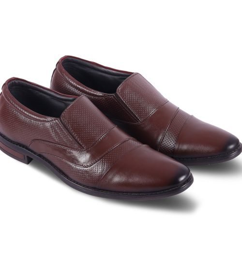 7101-Brown-5-Color-HORRS-Leather-Moccasin-Loafer-Shoes-Formal-Office-Shoes-Pair-Branded